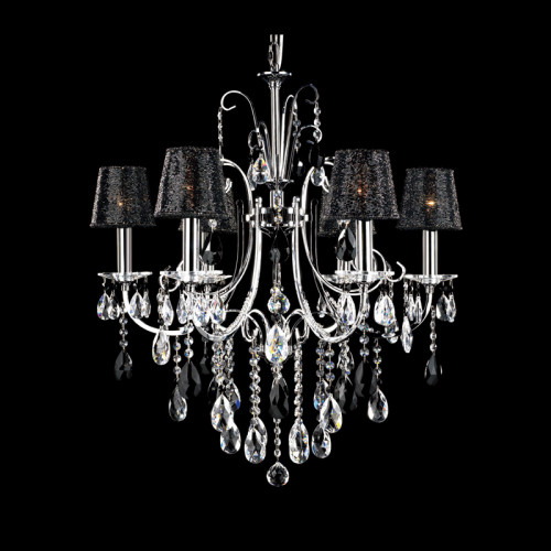 люстра md92721-6a от illuminati прозрачная/черная/ хром в Тюмени