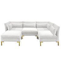 диван zara sectional угловой белый в Тюмени