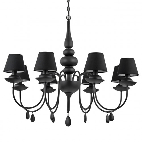 подвесная люстра ideal lux blanche sp8 nero в Тюмени
