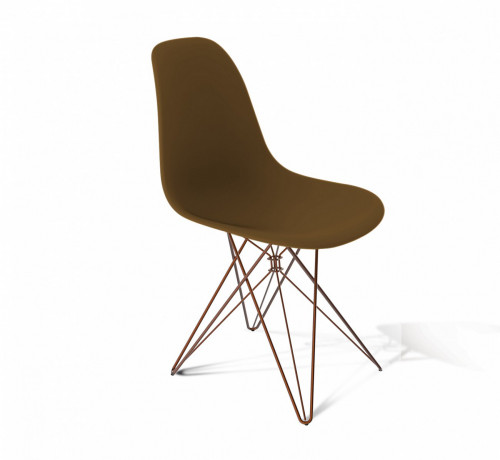 стул dsr коричневый s50 (eames style) в Тюмени
