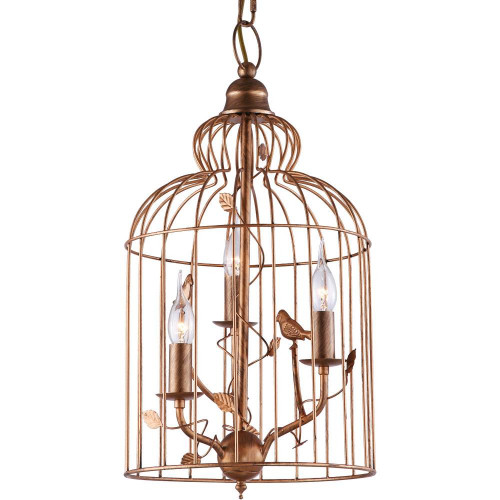 подвесная люстра arte lamp gabbia a1865sp-3bg в Тюмени