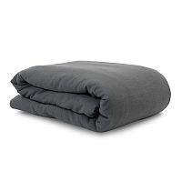 пододеяльник изо льна темно-серого цвета essential 150х200 в Тюмени