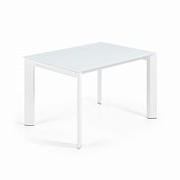 стол обеденый atta 120(180)x80 с белым стеклом от la forma (ex julia grup) в Тюмени