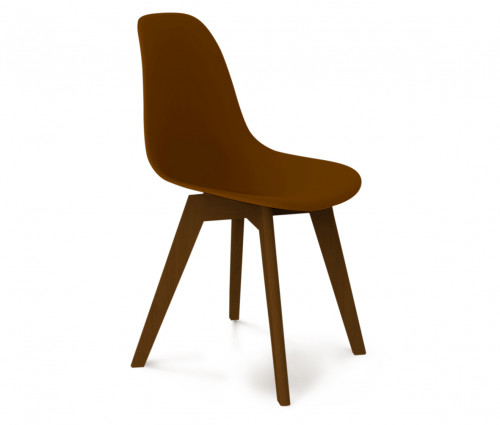 стул dsw коричневый s39 (eames style) в Тюмени
