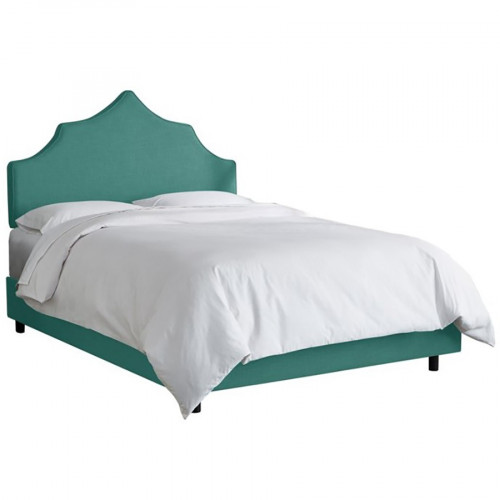 кровать двуспальная 160х200 бирюзовая camille light teal в Тюмени