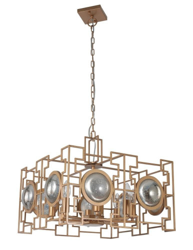 подвесная люстра crystal lux cuento sp8 gold в Тюмени