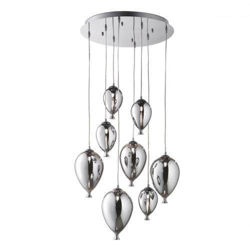 подвесная люстра ideal lux clown sp8 cromo в Тюмени