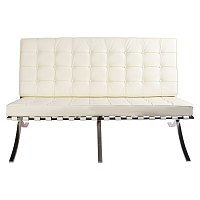 диван barcelona style loveseat sofa прямой белый в Тюмени