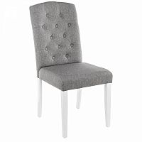 стул деревянный menson white / fabric pebble в Тюмени