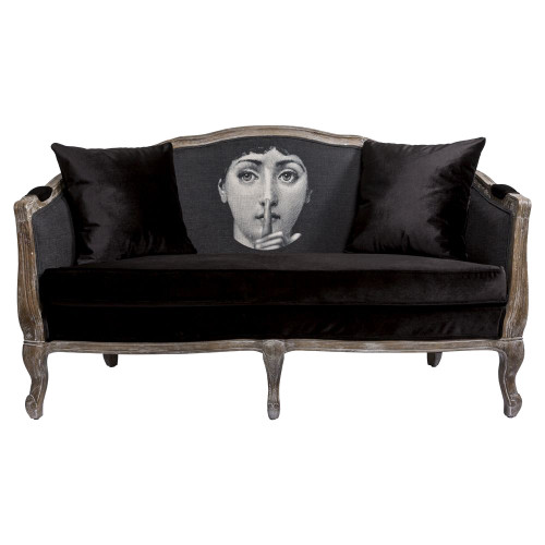 диван «секрет» fornasetti прямой черный в Тюмени