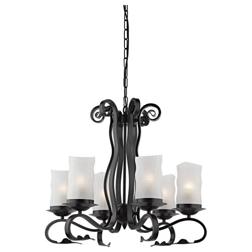 подвесная люстра arte lamp scroll a7915lm-6bk в Тюмени