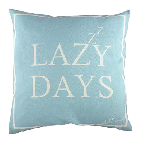 подушка с надписью lazy days в Тюмени