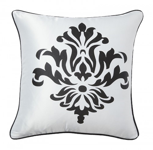 подушка с геральдическими лилиями fleur de lys ii white в Тюмени