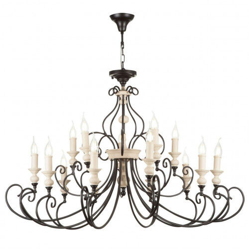 подвесная люстра maytoni karina h631pl-15b бежевая в Тюмени