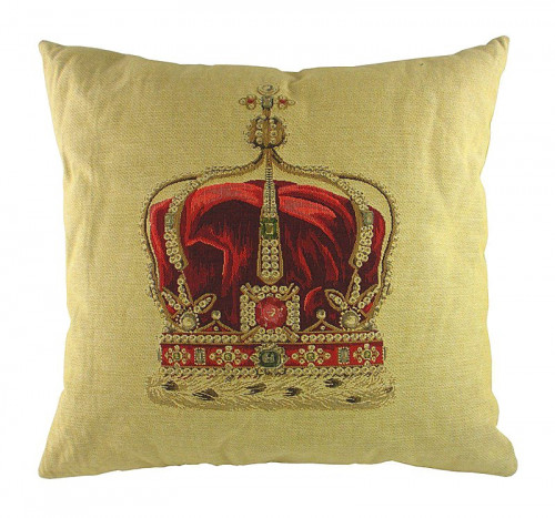 подушка с картинкой короны queen crown cream в Тюмени