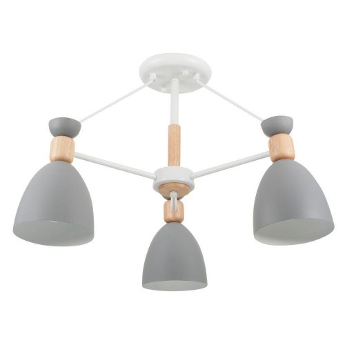 потолочная люстра freya delia fr5033cl-03w серая в Тюмени