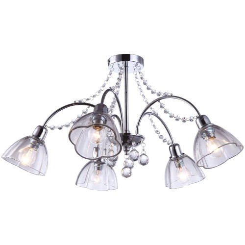 потолочная люстра arte lamp silenzio a9559pl-5cc хром в Тюмени
