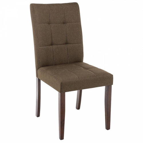 стул деревянный madina dark walnut / fabric brown в Тюмени