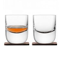 набор из 2 стаканов renfrew whisky с деревянными подставками 270 мл в Тюмени