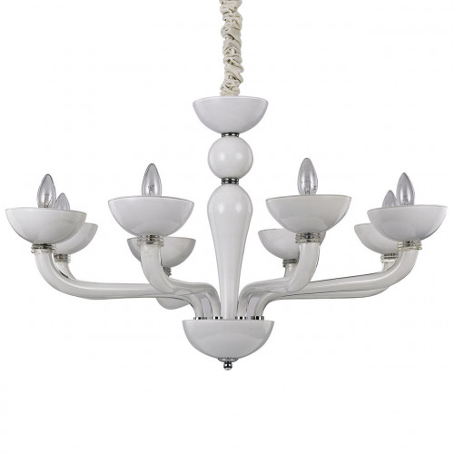подвесная люстра ideal lux casanova sp8 bianco в Тюмени