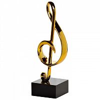 статуэтка скрипичный ключ золотая 17х10х33 в Тюмени