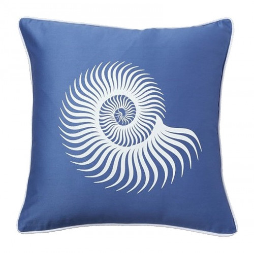 подушка с морской раковиной sea shell diamond-blue в Тюмени