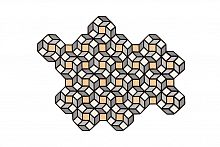 ковер parquet rhomb yellow 254x195 от gan в Тюмени