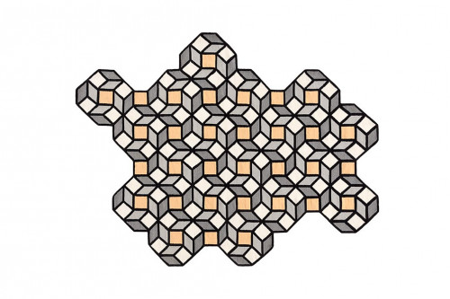 ковер parquet rhomb yellow 254x195 от gan в Тюмени