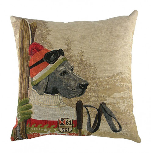 подушка с картинкой ski dogs labrador в Тюмени