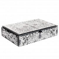 шкатулка для украшений кобра серая 23x15x5 см в Тюмени