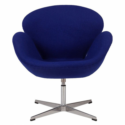кресло swan chair синее в Тюмени