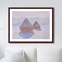 картина: haystacks (effect of snow and sun), 1891г. в Тюмени