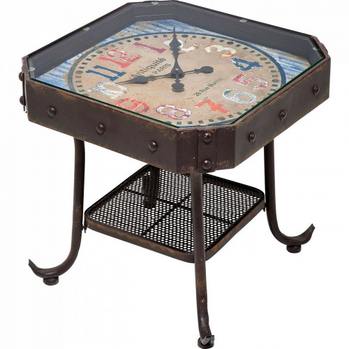 столик приставной antique clock черный в Тюмени