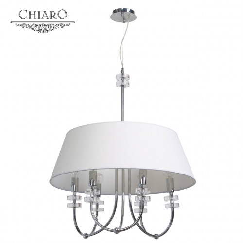 подвесная люстра chiaro палермо 386010206 белая в Тюмени