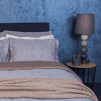 комплект постельного белья decoflux сатин 1.5 спальный versaille grey в Тюмени