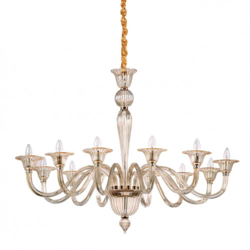 подвесная люстра ideal lux brigitta sp12 ambra в Тюмени