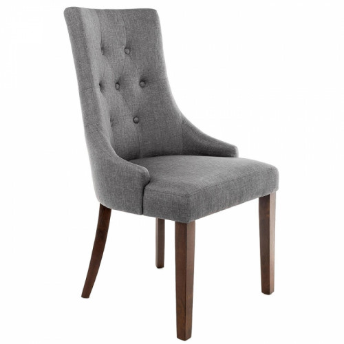 стул деревянный elegance dark walnut / fabric grey в Тюмени