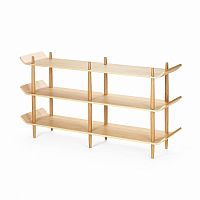 стеллаж bentwood двойной светло-коричневый в Тюмени