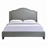 кровать cassis upholstered серая 90х200 р в Тюмени