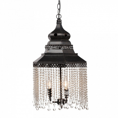 люстра подвесная черная с хрустальными подвесками chandelier в Тюмени