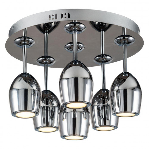 дизайнерская потолочная светодиодная люстра spot light merlot 1194668 хром в Тюмени