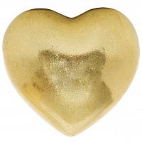фигурка сердечко 7,6х7,1х4,6 золотое в Тюмени