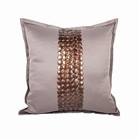 декоративная подушка handwork exclusive квадратная бежевая в Тюмени