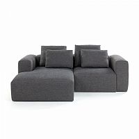 диван blok sofa 2 левый угол темно-серый от la forma (ex julia grup) в Тюмени