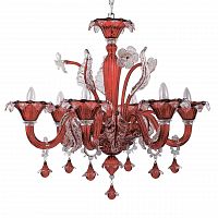 подвесная люстра ideal lux ca vendramin sp6 rosso в Тюмени