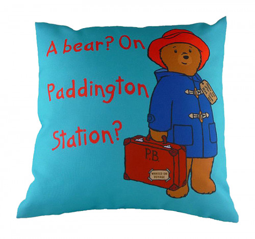 подушка с принтом paddington bear blue в Тюмени