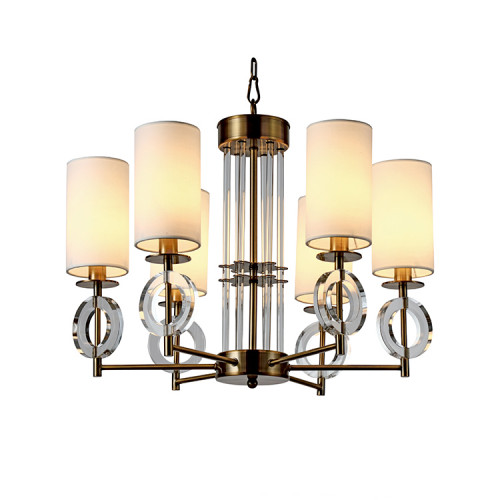 люстра felton 6 от delight collection белая/прозрачная/латунь в Тюмени