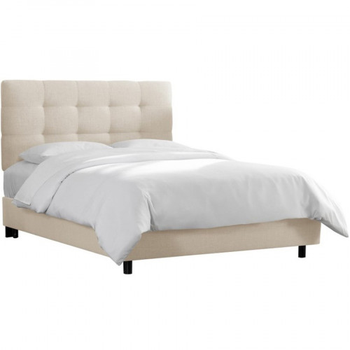 кровать двуспальная 180х200 белая alice tufted talc в Тюмени
