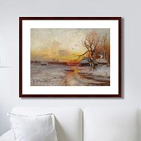 картина: winter sunset, 1913г. в Тюмени