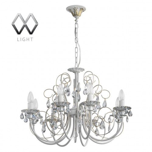 подвесная люстра mw-light свеча 301015308 белая в Тюмени